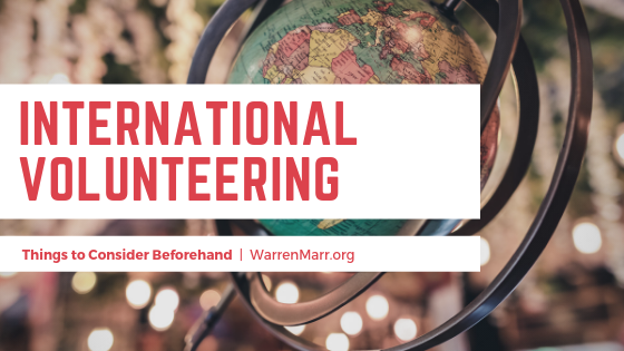 Things to Consider Before International Volunteering